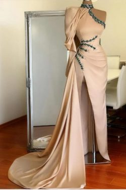 Designer Abiballkleider Lang Günstig | Abendkleid mit Ärmel