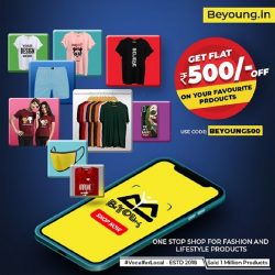 Online Shopping of T-shirts and Mobile Cover at Beyoung