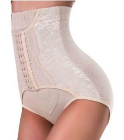 Nebility Women Plus Butt Lifter Hi-Waist Underwear