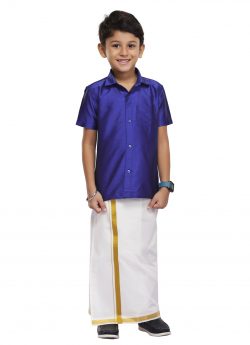 Violet Kids Shirt + Dhoti 2 In 1 Set (03)