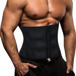 Men Waist Trainer Slimming Belt Neoprene Fat Burner Sweat Trimmer