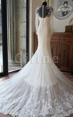 Abito da Sposa Cerniera con Applique in Pizzo con Paillette Sirena – Gillne.it