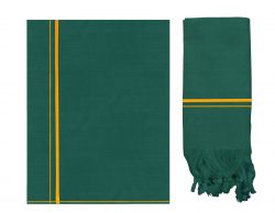 Dark Green Kavi Dhoti + Kavi Towel Set – Arul Set Kavi