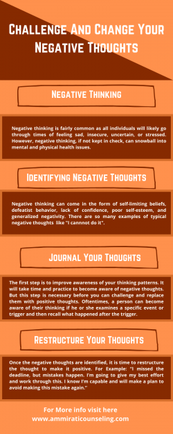 Challenge and Change Your Negative Thoughts