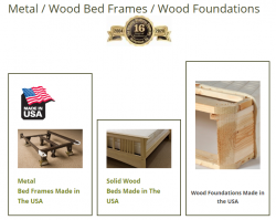 Solid wood bed