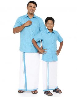 Varna Father & Son Light Blue Combo Sets