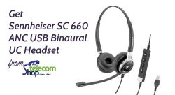 Get Sennheiser SC 660 ANC USB Binaural UC Headset from The Telecom Shop PTY Ltd