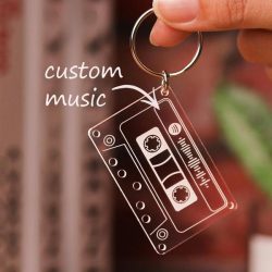 Spotify Code Tape Keychain