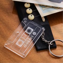 Spotify Code Tape Keychain