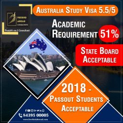 Study and Settle In Australia 2018 Pass out Acceptable. Academic 51% IELTS/PTE ?✈️