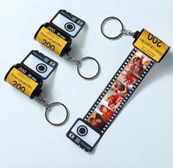 Custom Camera Roll Keyring Multiphoto Colorful Keychain Creative Gifts kodak keychain