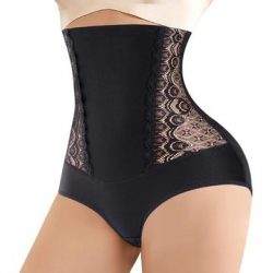 Junlan Hi-waist Tummy Slimmer Lace Butt Lifter