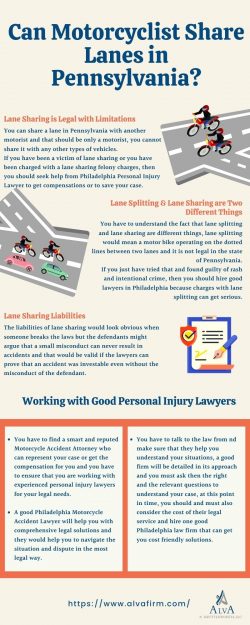 Can Motorcyclist Share Lanes in Pennsylvania?