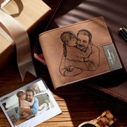 Men’s Custom Photo Engraved Wallet