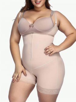 Plus Size Bodysuit Shaper Open Underbust Firm Control – Sculptshe.com