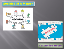 Qualities Required For A Mentor | Cassandra House