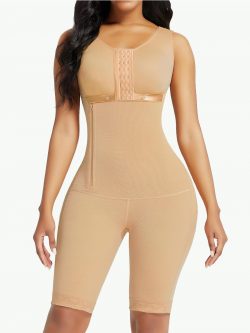 Sculptshe Postpartum Faja Side Zipper Bodysuit