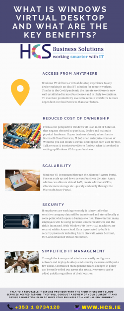 What is Windows Virtual Desktop and what are the key benefits?