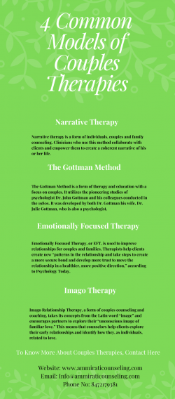 4 Common Models of Couples Therapies – Ammirati Counseling