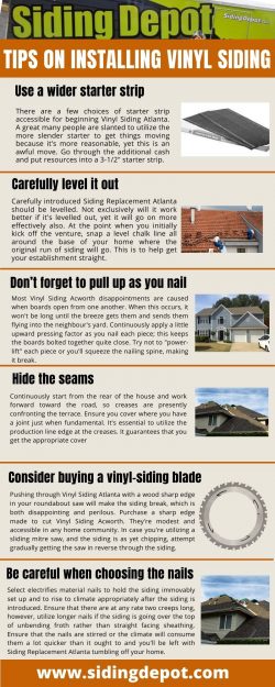 Tips on installing Vinyl Siding Acworth