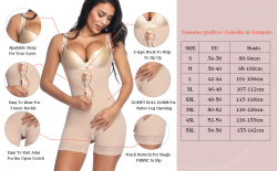 Elastic Nude Boyleg Body Shaper Adjustable Straps Fat Burning