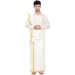 GENXT SILK PLUS ( DHOTI + TOWEL )