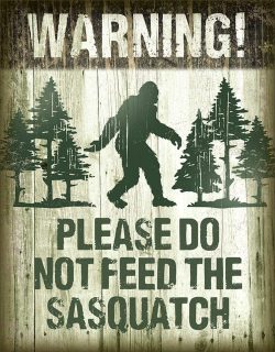 Bigfoot Retro Tin Sign