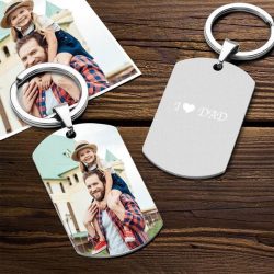 Custom Color Printing Photo Keychain