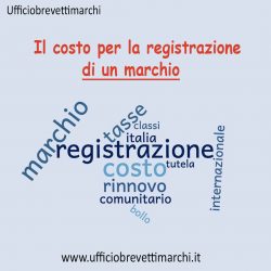 Il costo per la registrazione di un marchio