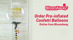 Order Pre-inflated Confetti Balloons Online from BloonAway