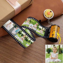 Custom Photo Keychain MultiPhoto Camera Roll Keychain For Baby