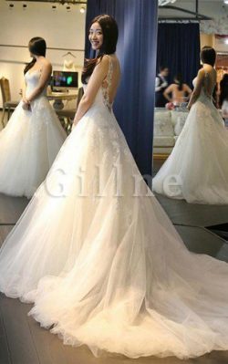 Abito da Sposa Coda A Strascico Corto in Tulle con Piega Sogno Moda – Gillne.it