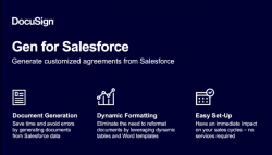 DocuSign Gen for Salesforce: Simplified custom document generation – DocuSign, Inc** ̵ ...