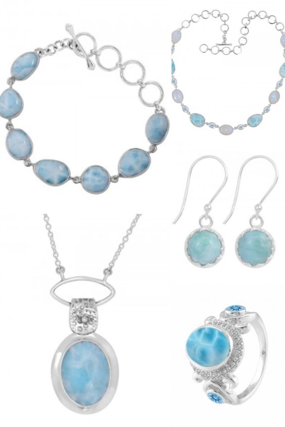 Buy Natural Larimar Stone Jewelry