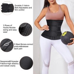 Eleady Neoprene Sweat Workout Waist Trainer Trimmer Cincher