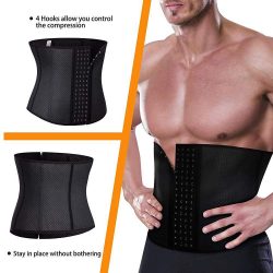 ELEADY Waist Trainer Belt for Men Fat Burning Shaper Workout Trimmer Band