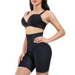 Eleady Women High Waist Body Shaper Buckle Shorts