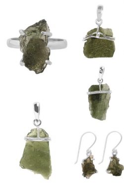 Wholesale Sterling Silver Moldavite Jewelry