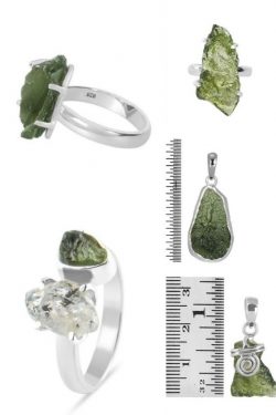 Buy Green Moldavite Stone Jewelry