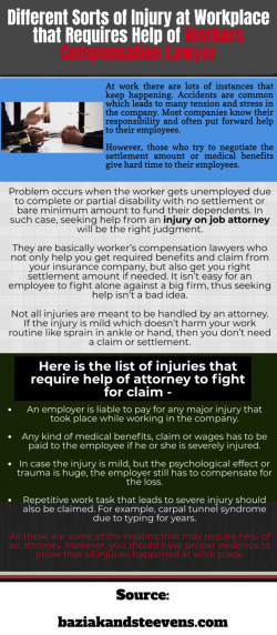 Looking for the best injury on job lawyer