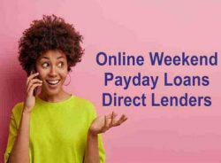 Online Weekend Payday Loans Direct Lenders