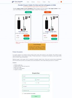 Oxygen Cylinder For Home