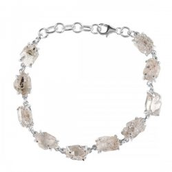 Petroleum Herkimer Diamond Rough Bracelet