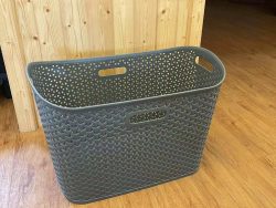 PLASTIC WOVEN BASKET