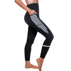 ELEADY Women Fashion Design Sauna Weight Loss Sweat Pant