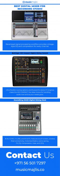 Best Digital Mixer for Recording Studio – MusicMajlis