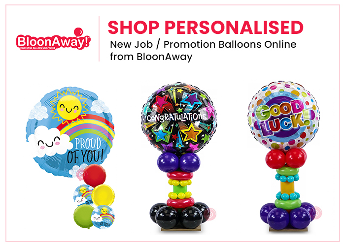 Shop Personalised New Job / Promotion Balloons Online from BloonAway