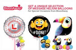 Get a Unique Selection of Message Helium Balloons for Special Occasions from BloonAway