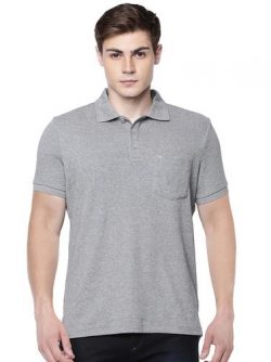 LIQUID POLO POCKET T-SHIRT – GREY MELANGE