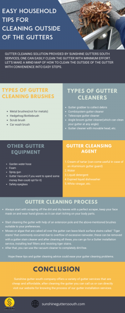 Easy Household Tips For Cleaning Outside Of The Gutters